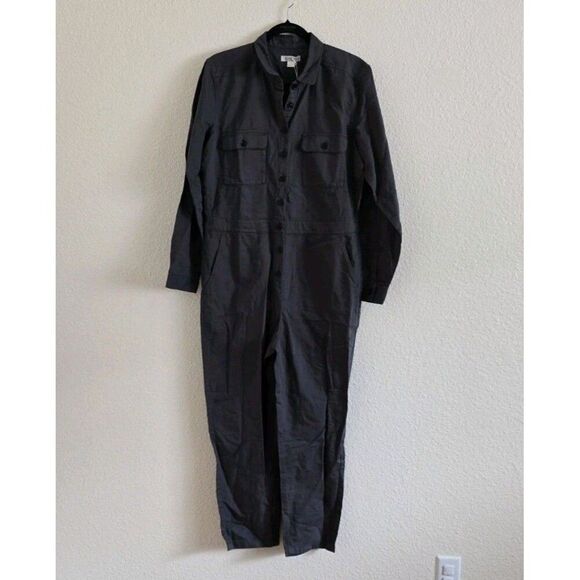 Outerknown Jumpsuit Size M Dark Gray S.E.A. Sea Suit Coveralls Linen Blend New - Picture 8 of 8